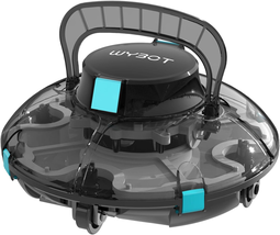 Cordless Robotic Pool Vacuum,Transparent Lid Design,Dual Powerful Suction Ports, - £188.31 GBP