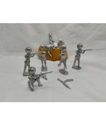 Lot Of (6) Vintage Historical Military British Lead Miniatures 1-3&quot; - $34.64