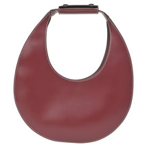 Staud Moon Bag In Leather Women Burgundy One Size - £157.43 GBP