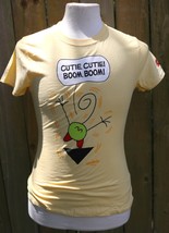 NOS Vintage 2011 Larry Marder Beanworld CUTIE BOOM Graphitti T Shirt Size S - $378.90 MXN