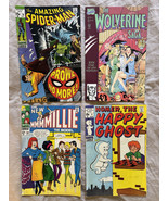 MARVEL LOT of 4 Comic Books [1968-1989] Spider Man, Wolverine Saga Happy... - $47.47 CAD