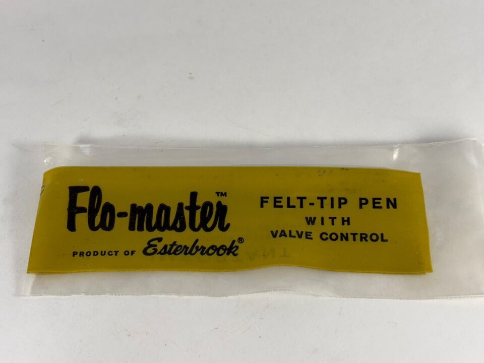 1964 Vintage Esterbrook Advanced FLO-MASTER Chrome Felt Pen With Unused Tip - $13.55