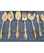 ONEIDA BERKELEY SQUARE Stainless Steel Silver Flatware 7 Piece Serving Set - $28.71