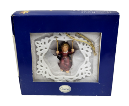 2002 Goebel Ornament Hanging Angel in Snowflake Frame Magical Christmas 2002 NEW - £8.76 GBP