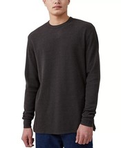 Cotton On Men&#39;s Ribbed Long Sleeve T-shirt  Vintage Charcoal - XL - $19.99