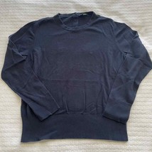 XL Ann Taylor Factory Navy Crewneck Sweater - £22.49 GBP