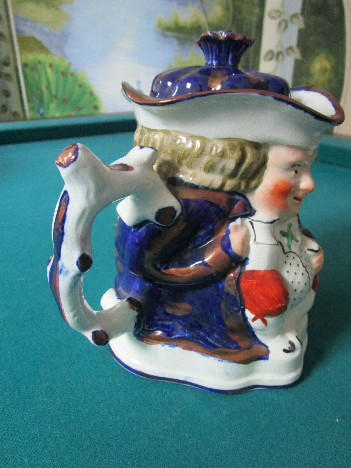 Compatible with Antique Allerton Double FACE LUSTERWARE Rim Water Pitcher 1860s Item image 13