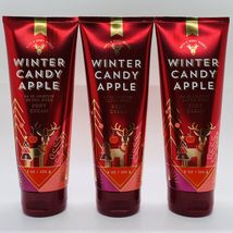  Bath &amp; Body Works Winter Candy Apple Shea Body Cream 3 Pack - £22.41 GBP