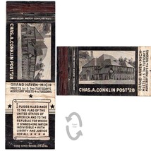 Vintage Matchbook Cover C A Conklin American Legion Post 28 Grand Haven MI 1930s - £10.11 GBP