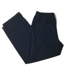 AGB Travelers Women&#39;s Navy Stretch Pull On Pants Size L - $33.58