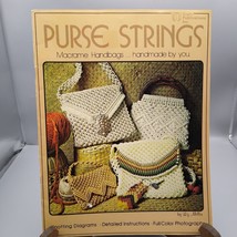 Vintage Macrame Patterns, Purse Strings Handbags, Craft Publications 197... - $10.70