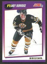 Boston Bruins Randy Burridge 1991 Score Hockey Card 102 - £0.39 GBP