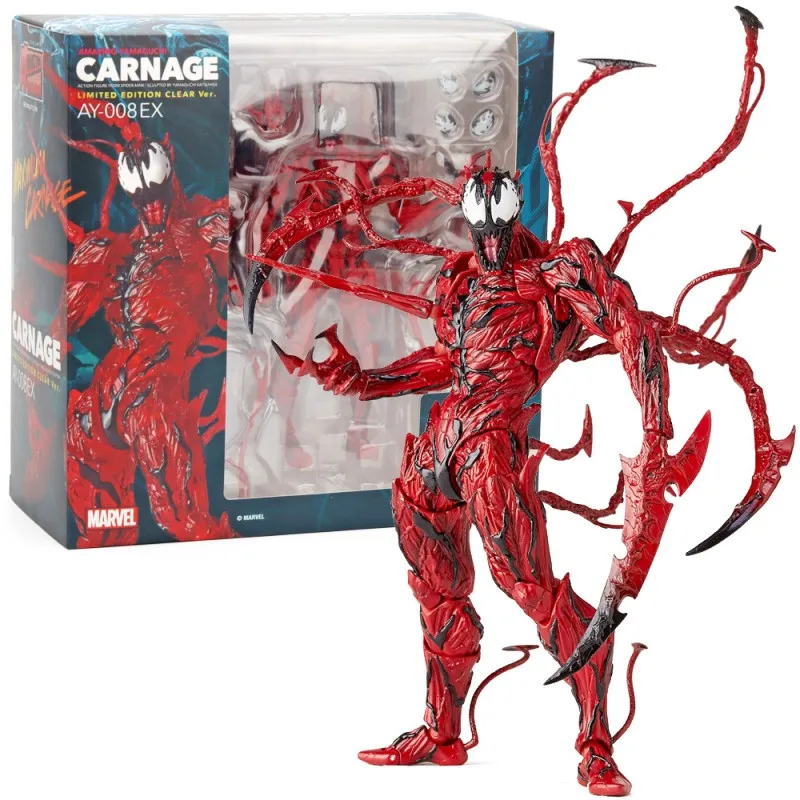 Marvel Venom Carnage Action Figure Changeable Parts Spiderman Figurine Statue - £24.86 GBP+