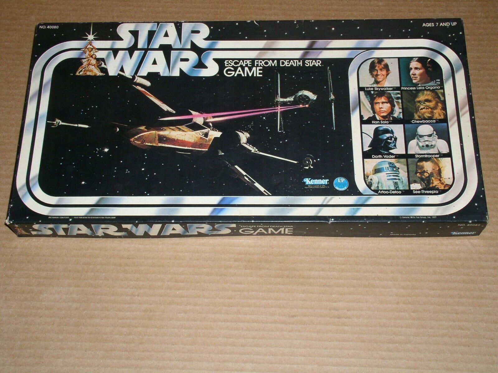 Star Wars Escape From Death Star Board Game Vintage 1977 Kenner Complete - £58.98 GBP