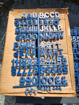 Vintage Pepsi Cola Menu Board Blue plastic letters 1.5&quot; Box of 16 Sheets - $128.69