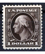 US 342 MLH VF $1 violet brown Washington Stamp perf 12 scarce ZAYIX 0424... - £293.19 GBP