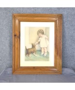 Bessie Pease Gutmann &quot;The Reward&quot; Framed Vintage Art Print 23&quot;H x 19&quot;W P... - $120.74