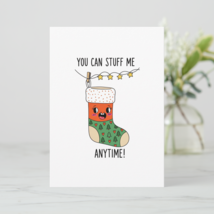 Beesonpage Funny Stocking Greeting Card Naughty Holiday Card for Adults,... - $16.50