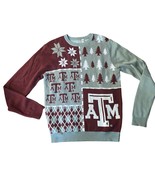 Texas A&amp;M Forever Collectibles Maroon Gray Ugly Christmas Sweater Size L - £28.49 GBP