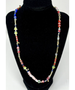 Erimish Patriotic USA Beaded Necklace, New - $209.06 MXN