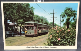 VTG Street Car Scene New Orleans Louisiana Postcard #919 St. Charles Streetcar - £7.56 GBP
