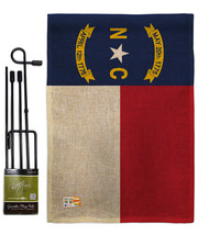 North Carolina Burlap - Impressions Decorative Metal Garden Pole Flag Set GS1915 - £27.15 GBP