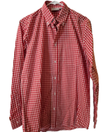 Chef Works Womens Uniform Shirt Top Size Medium Red White Checked L/S Ex... - $16.27 CAD