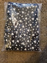 NWT Pack of 2 Old Navy Girls LEGGINGS pants Black White hearts &amp; green XL 14-16 - £13.92 GBP