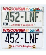  United States Wisconsin Dairyland Passenger License Plate 452-LNF - $24.42 CAD