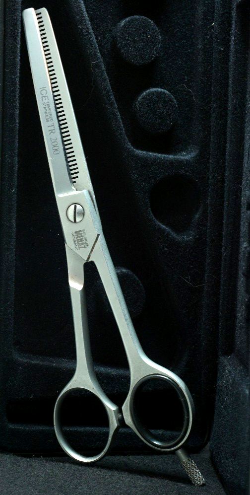 MEHAZ TR 2000 ICE Tempered Stainless Professional Hair Thinning Shears. - $89.99