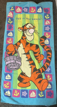 VTG Tigger Disney Winnie The Pooh Beach Towel 56x28 Tiggers Are Ready For Fun - £19.65 GBP