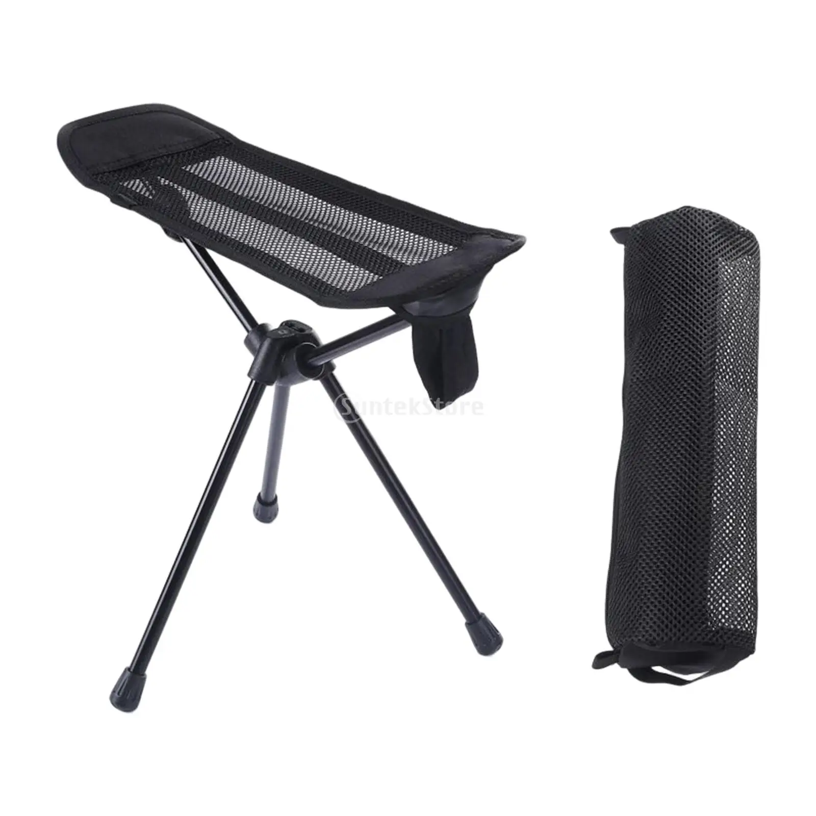 Portable Stool Collapsible Footstool For Camping Beach Chair Folding Fishing - £24.35 GBP