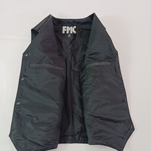FMC Gulf Coast Thunder Beloxi Men's Black Snap Leather Biker Vest Pocket Size 44 image 10