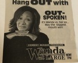Wanda At Large Tv Guide Print Ad Wanda Sykes TPA18 - £4.66 GBP