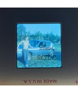 35mm Slide Photo Shirtless Man Posing With AMC Gremlin Car Automobile 1970s - €5,38 EUR