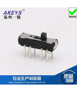 9-Pack MSS-23D18 2P3T 8-Pin Vertical 3-Gear Mini Small Toggle Slide 2mm ... - $5.00
