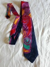 vintage Blue tie original. Bugatti brand 100 % Silk (Canada) - $21.45