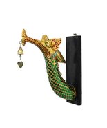 interoknack Thai Dragon Naga Wall Sculpture Set with Hanging Bells, Auth... - $700.29 CAD