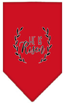 He Is Risen Screen Print Bandana Red Small - £9.26 GBP