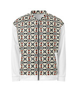 Unisex Retro Mosaic Bomber Jacket –Stylish Lightweight Streetwear RFW - $73.98