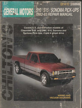 Chilton&#39;s S10/S15 Sonoma Pick Ups 1982-93 Repair Manual - $4.99