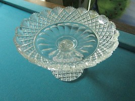 American Brilliant Period 5 X 8&quot; Footed Dish Crystal Cut Glass [a5-3] - £67.26 GBP