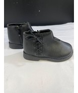 Baby Girl&#39;s Black Shoes/Booties Size 27 (10) SKU 5956 - £8.33 GBP