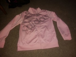 NEW Girls Long Sleeve Tops Adidas Pink black Jacket Zip  sz- 12 14 Large - £17.92 GBP