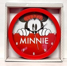 Disney Minnie Mouse Wall Clock Office Home Wall Decor 9.5 Inches - $18.50