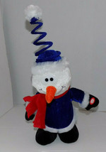 Merry Moments Christmas Animated Snowman Shuffling Singing Jingle Bells - $14.70