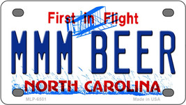 MMM Beer North Carolina Novelty Mini Metal License Plate Tag - £11.94 GBP