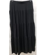 No Boundaries Long Maxi Skirt Color Back Size L (12-14) - $271.05 MXN