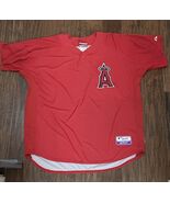 Angels Red Jersey Mens Fan Apparel Authentic  Majestic Jersey XXL Preowned - $544.63 MXN