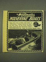 1952 Wagemaker Wolverine Boats Ad - £14.54 GBP